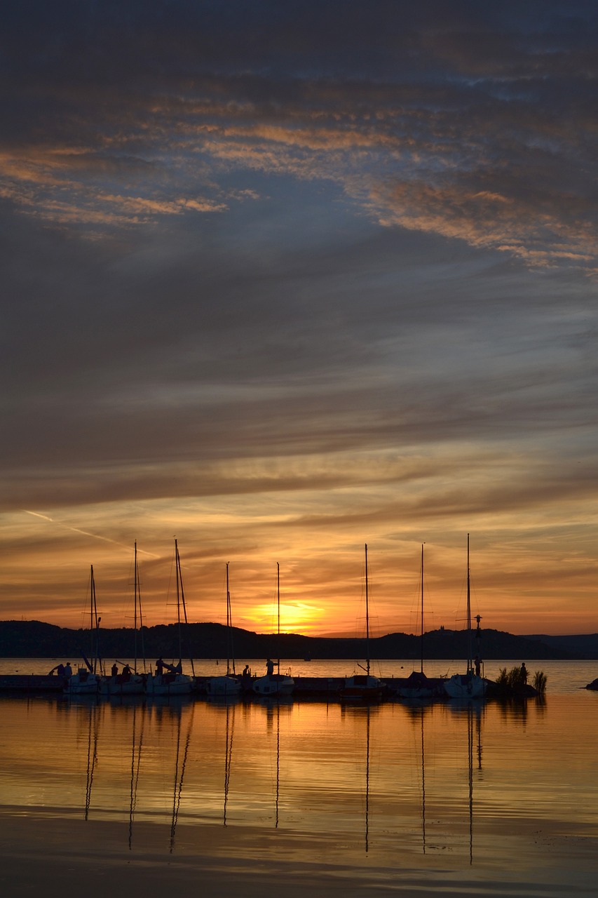 lake balaton sunset port 3808946jpg