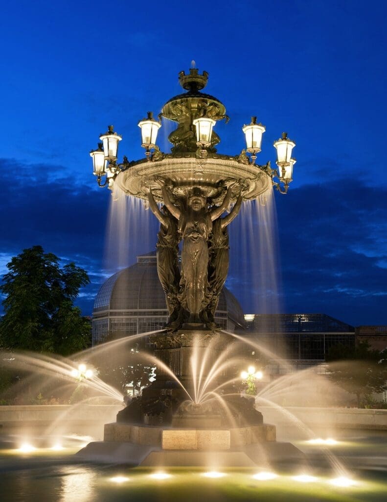 fountain water night 85530jpg