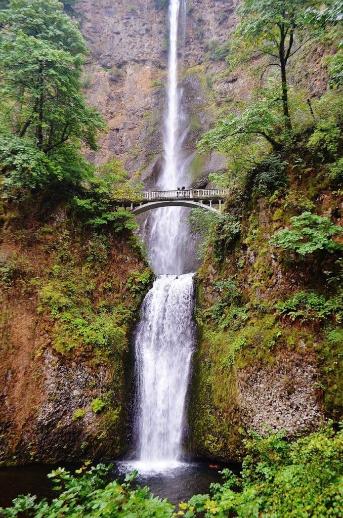 multnomah falls double water falls water fall 4798855jpg