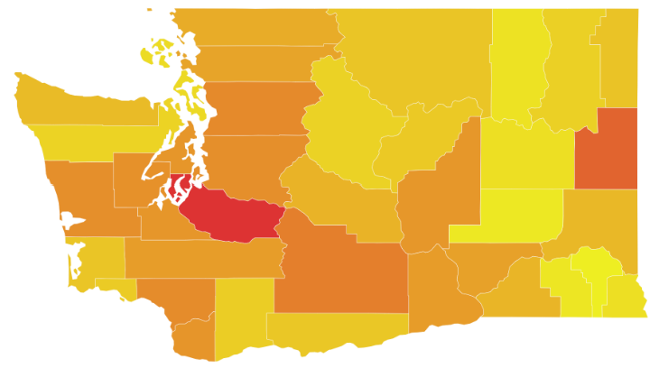 washington car theft map