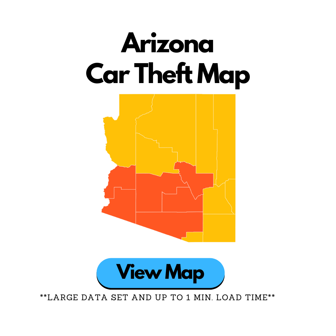 Arizona car theft data map