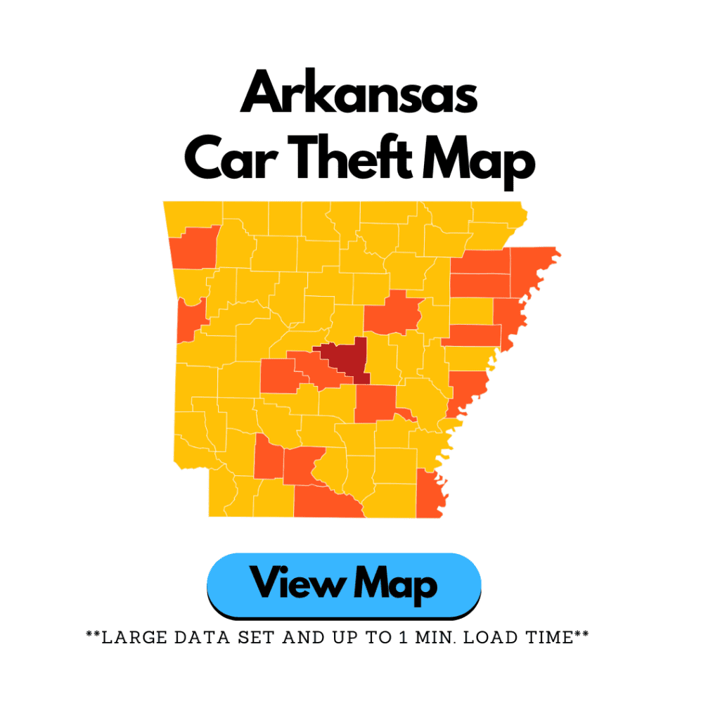 Arkansas Car Theft Data Map