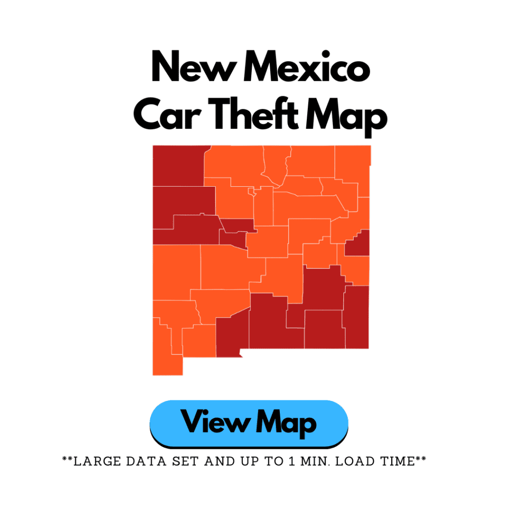 New Mexico Car Theft Data Map