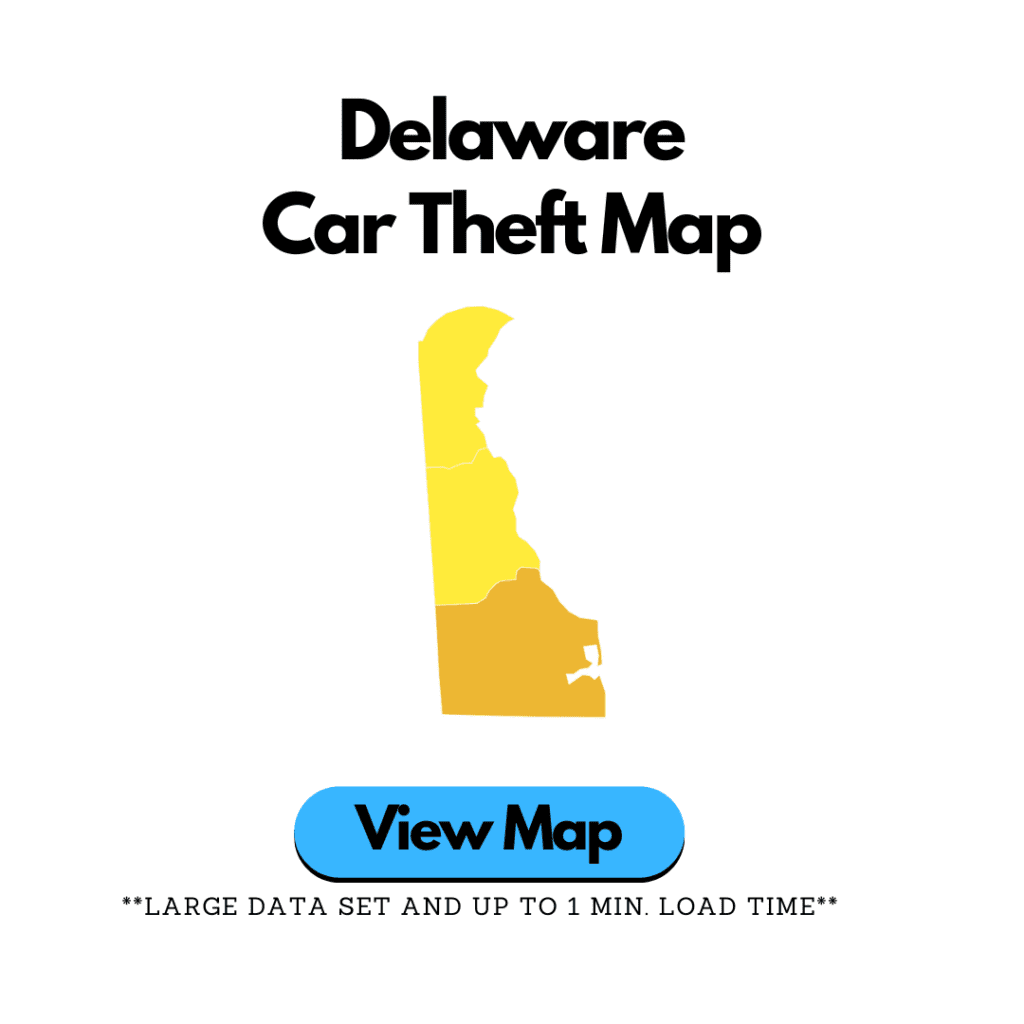 delaware cart theft heat map by county